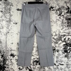 Eileen Fisher Pants‎ Womens Size 6 Gray Linen Viscose Spandex Straight Leg